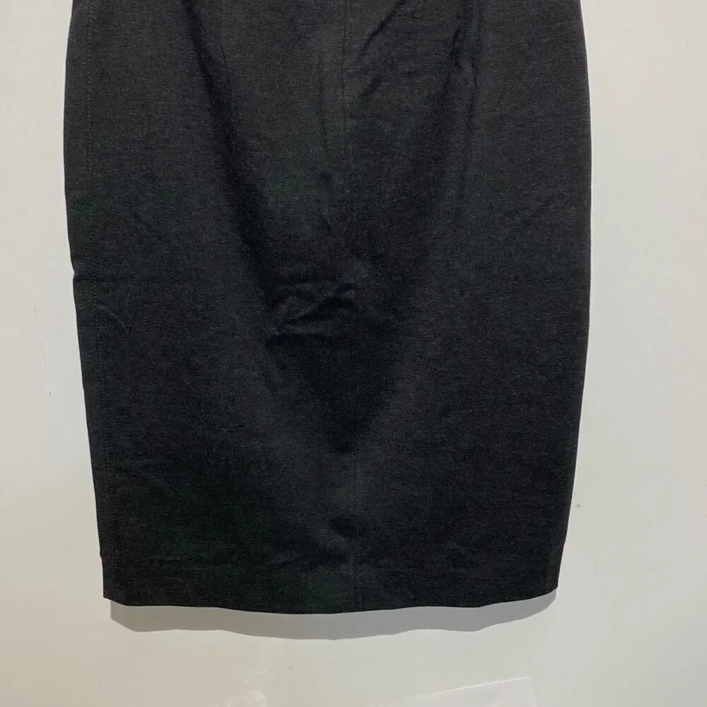 Tahari Women's Dark Gray Solid Stretch Blend Pencil Skirt‎ Size Medium